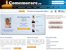 Tablet Screenshot of comemorare.ro